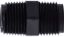 Picture of Midland - 28614B - 1/2 Black POLY HEX Nipple