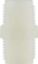 Picture of Midland - 28611W - 1/8 WHITE NYLON HEX Nipple