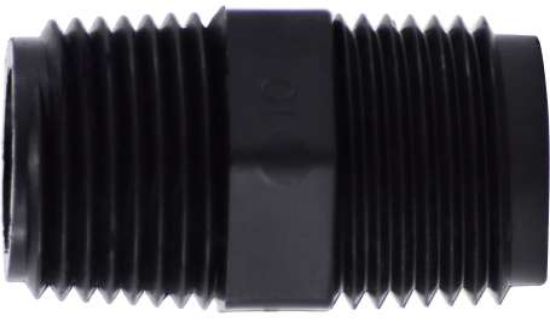 Picture of Midland - 28612B - 1/4 Black POLY HEX Nipple