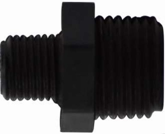 Picture of Midland - 28628B - 3/4 X 3/8 BLK POLY Red HEX NIPL