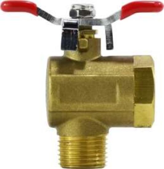 Picture of Midland - 947111 - 1/4 RIGHT ANGLE T-HDLE BRASS BALL VALVE