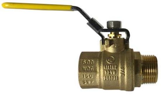 Picture of Midland - 948175L - 1 1/4 Locking HNDL MaleXFemale BALLVALVE