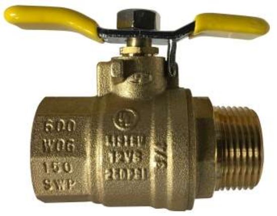 Picture of Midland - 948175T - 1 1/4 T-Handle Male X Female BALL VALVE