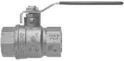 Picture of Midland - 943107 - 1 1/2 NSF 61 BRASS BALL VALVE