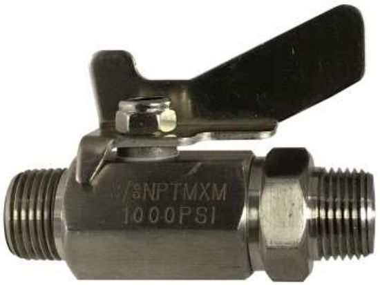 Picture of Midland - 46912SS - 1/4 MIP X MIP S.S. Mini Ball VALVE